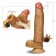 Add 1.5" Vibrating Silicone Extender - Brown