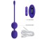 Willie Youth USB Rechargeable Silicone Kegel Balls, Remote Control, 12 Vibrating Modes - Violet