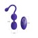 Willie Youth USB Rechargeable Silicone Kegel Balls, Remote Control, 12 Vibrating Modes - Violet