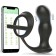 Anal Play Silicone Prostate Stimulator with Penis Ring, Bluetooth Control, Free App, 10 Vibe Modes, USB Rechargeable -Black