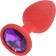 Anal Silicone Butt Plug Small - with Color Base / Assorted Colors