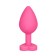 Anal Plug Brighty Medium Silicone with Heart Shape Color Diamond Base / Assorted Colors