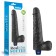 10" REAL SOFTEE Rechargeable Vibrating Dildo - Black