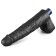 10" REAL SOFTEE Rechargeable Vibrating Dildo - Black