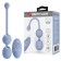 Willie Youth USB Rechargeable Silicone Kegel Balls, Remote Control, 12 Vibrating Modes - Blue