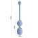 Willie Youth USB Rechargeable Silicone Kegel Balls, Remote Control, 12 Vibrating Modes - Blue