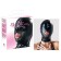 Black Wet Look Full Face Open Mouth Mask