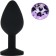 Anal Silicone Medium Butt Plug - with Color Base / Assorted Colors