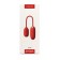 SVAKOM Muse Wearable Silicone Rechargeable Bullet Vibrator Bluetooth Music and Voice Control - Red