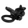 Pretty Love Passionate Vibrating Silicone Penis Ring - Black