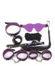 Set BDSM, 7 Pieces - Black / Purple