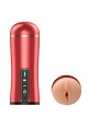Cup Pussy Masturbator, 10 Vibration Modes, USB Rechargeable - Red