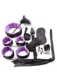 BDSM Fetish Fantasy Set, 10 Pieces - Black / Purple