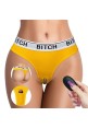 Bitch Wireless Rechargeable Vibrating Panties - XS/S