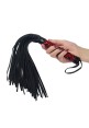 Whip Me Baby Leather Whip Black/Red