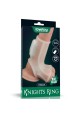 Vibrating Silk Knights Ring with Scrotum Sleeve (White) 2