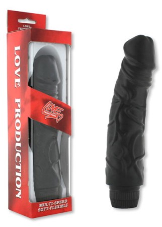 VINYL P-SHAPE Vibrator-21 X 5 cm-Black