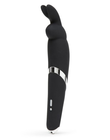 Happy Rabbit USB Recharge Silicone Wand Vibrator - Black