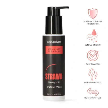 Oil of Pleasure, Strawberry Hot Massage Oil, 120 ml