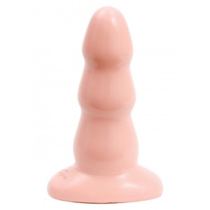 Tripple Ripple Butt Plug Flesh - Medium