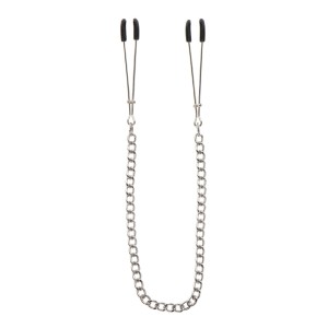 Nipple Tweezers With Chain - Silver