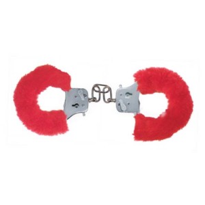 Furry Fun Cuffs Red Plush