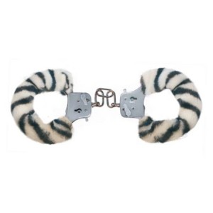Furry Fun Cuffs Zebra Plush