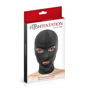 Fetish Mask with Eye and Mouth Cutouts