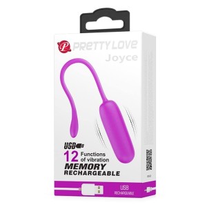 Pretty Love Joyce Silicone Bullet USB Vibrator - Purple