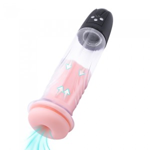 20 Suck Modes Vaccum USB Rechargeable Penis Pump - Clear