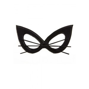 Leg Avenue Oversized Bunny Whiskers Mask (Black-One Size)