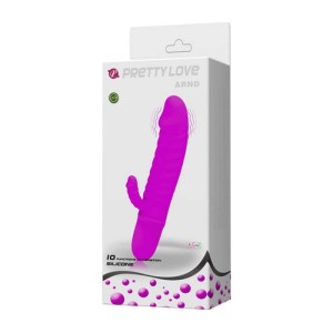 Pretty Love ARND Silicone Clitoris Vibrator 10 Functions of vibrations-Purple