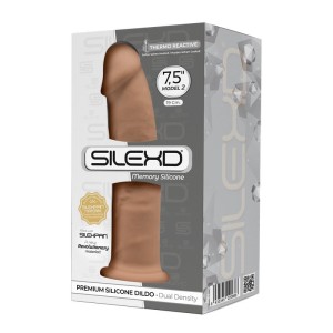 Silexd Double Density Thermo Reactive Silicone Dildo 19 Cm - Caramel