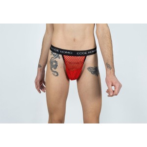 Red Space-Front 'Blaze' Jockstrap By Ecce Homo