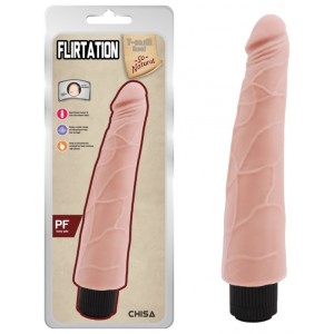 Vibrator Multispeed Flirtation TPE 24 Cm - Natural