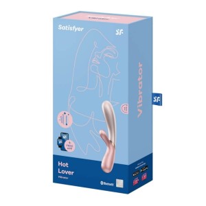 Satisfyer Hot Lover - Heating Rabbit Vibrator - Pink / Dark Pink