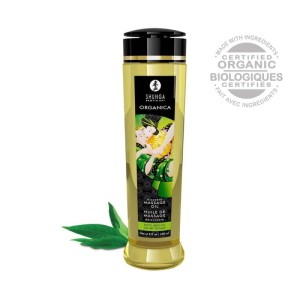 Shunga Erotic Massage Oil Exotic-Organica- Green Tea - 240 ml / 8 oz
