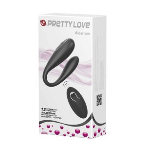 Pretty Love Algernon Rechargeable Wireless Couples Vibe-Black