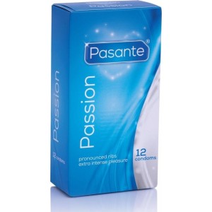 Set of 12 Passion Ribbed Condoms