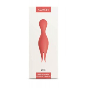 SVAKOM - Siren Intense Double G-spot & Clitoris Vibrator - Coral