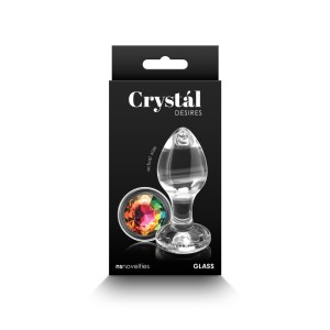 Crystal Desires Rainbow Anal Plug Medium