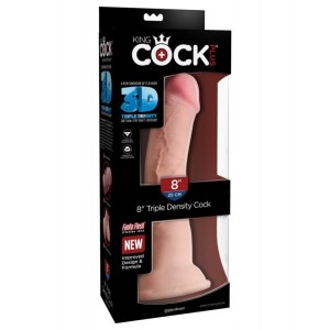 King Cock Triple Density 8" Cock - Flesh