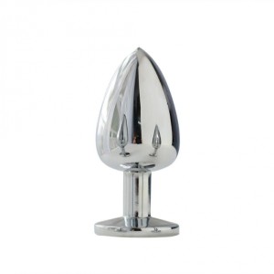 Metallic Buttplug Anal Stop Large Silver / Yellow