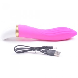 Silicone Vibrator Sweet Desire 12 Modes of Vibration, USB Rechargeable - Pink