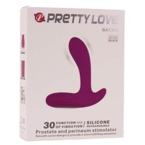 Pretty Love Backie Rechargeable Prostate Massager Purple