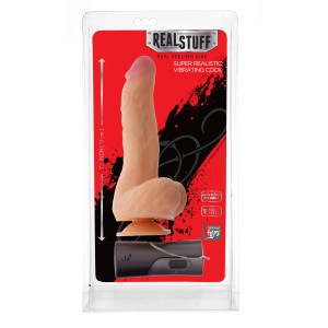 Real Feeling 7.5 inch Vibrator - Flesh