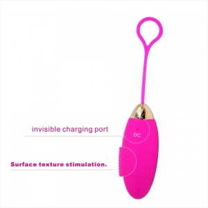 Egg Vibrator Spiraly Remote Control 10+6 Vibration Modes, USB Rechargeable - Pink