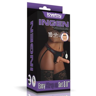 Vibrating Easy Strapon Set 8.0''