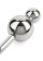 Stainless Steel Anal Hook Double Balls 25+40 mm