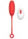 Vibrating Egg Pearl Love Egg, 10 Vibration Modes, Remote Control, Silicone, USB, Red, 19.5 cm